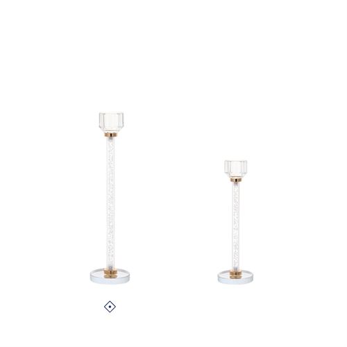 94265 CASTIÇAL DECORATIVO METAL VIDRO