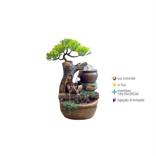 FR-78659 FONTE RESINA NATUR 18X16X35CM