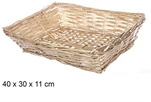 108796 CESTO VERGA RECTANGULAR 40X30X11CM