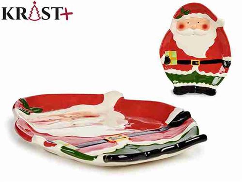 79382 PRATO NATAL CERAMICA PAI NATAL 26CM