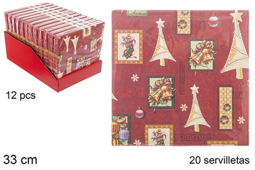 113936 SET GUARDANAPOS NATAL 20PÇS