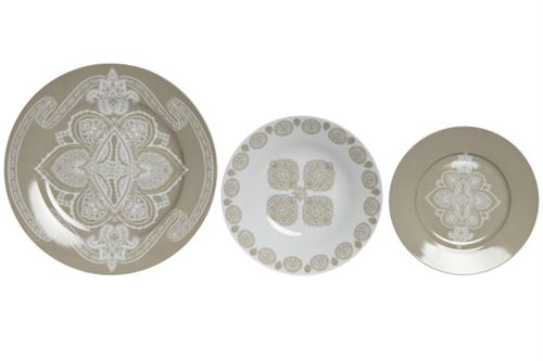 PC-211239 SERVIÇO 18PÇS CERAMICA BEJE