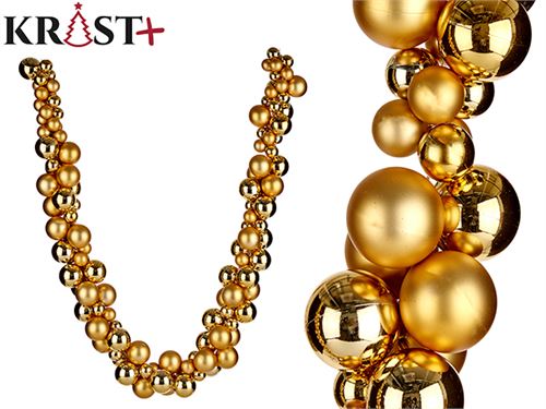 91131 GRINALDA NATAL 130 BOLAS OURO PVC 5CM