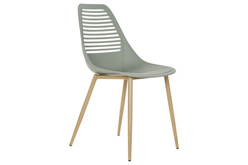 MB-185155 CADEIRA PP METAL 46X55X84CM VERDE MENTA MATE