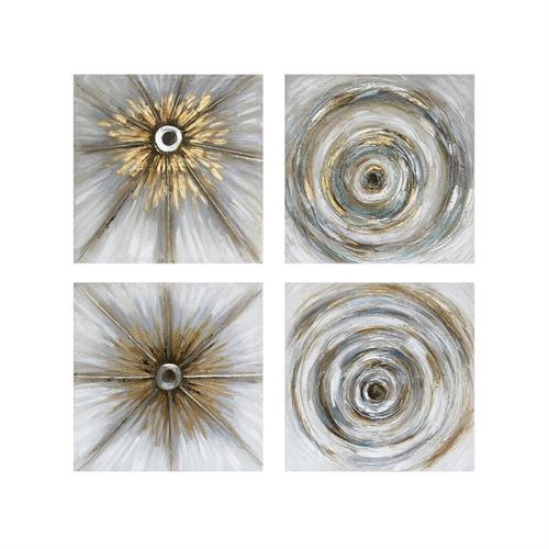 89161 QUADRO CIRCLES 80X80X3CM 4 SORT.