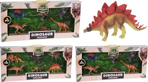 BRINQUEDO DINOSSAURO 15CM SET6