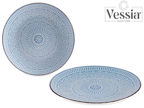 90005 PRATO RASO RELEVO AZUL 27CM
