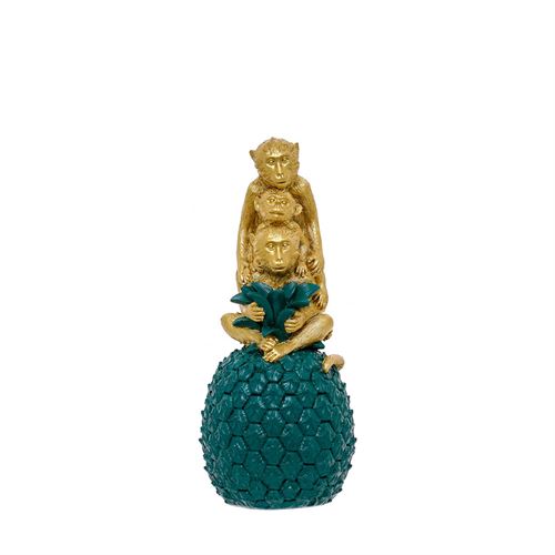 86364 POLIRESINA - MACACOS COM ANANAS C 9,50 L 9,50 A 22,00