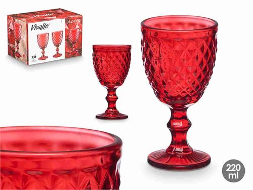 38248 COPO VIDRO VIVALTO X6 220ML