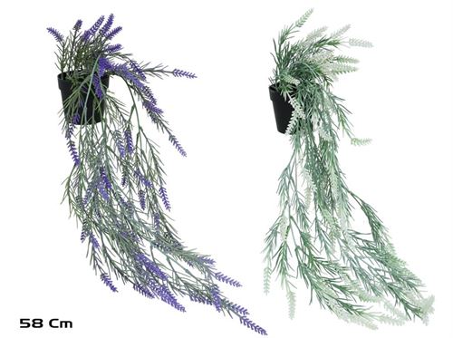392950 VASO LAVANDA PENDENTE-58CM