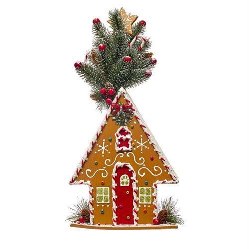 81556 NATAL - CASA GINGERBREAD 23x50x13cm