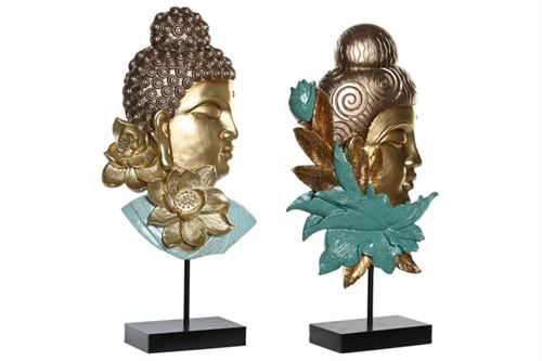 METAL RESINA FIGURA 22X8X42,5 BUDDHA 2 VARIEDADE