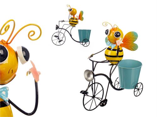 19640 VASO BICICLETA ABELHA 13X31.5X35.5CM