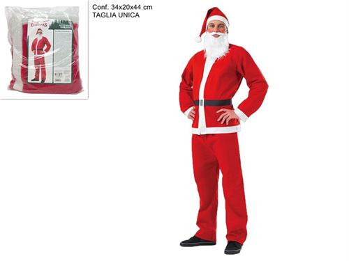 107436 FATO PAI NATAL VELUDO 180CM