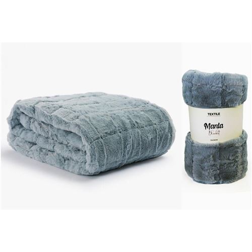 P190686506 MANTA 190200 125X150CM LIGHT GREY POLIESTER