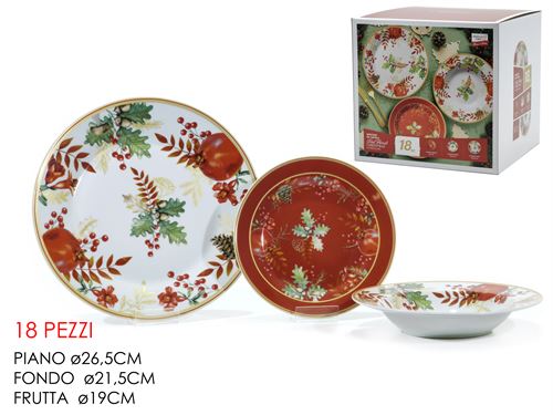 524357 SERVIÇO DE NATAL VERMELHO FLORAL