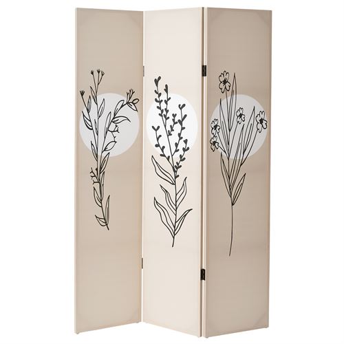 802556 BIOMBO 3 PARTES CANVAS 120X2,5X180CM