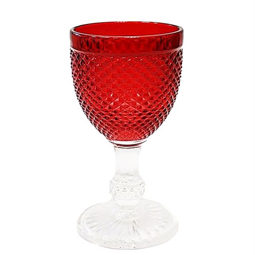 22604 COPO VIDRO VERMELHO PE TRANSPARENTE CX6