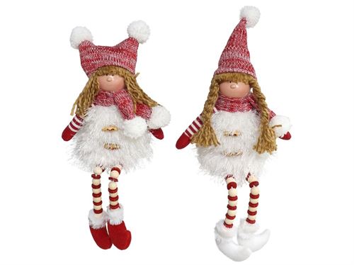 5196 MENINA SENTADA DE NATAL 2 ARCOS 2 SRT 46 CM