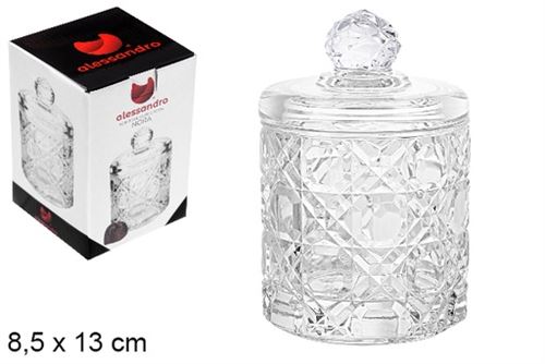 116272 CAIXA VIDRO DOCES NORA 8,5X13CM