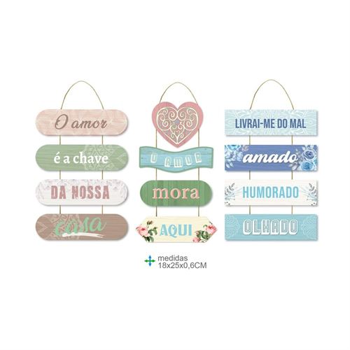 BD-76912 PLACA PAREDE MDF 15X32X0,6CM