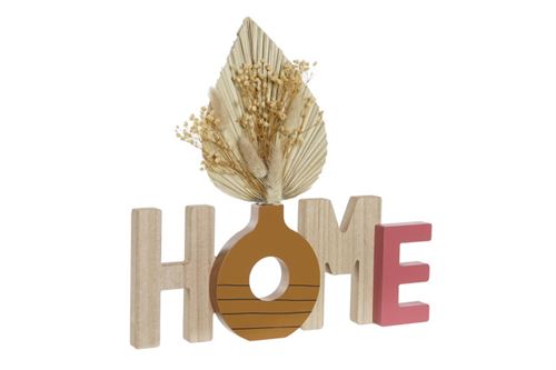 LD-203543 DECORAÇÃO MDF 36X3X36 CASA NATURAL