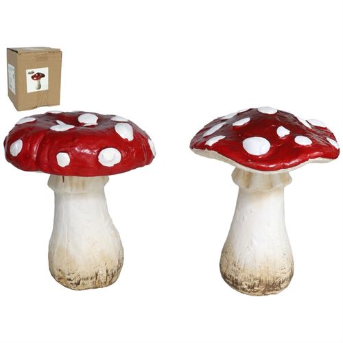 041711 COGUMELO VERMELHO SALPICADO 19X15CM 2 SORTIDOS