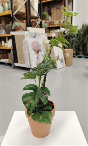 043173 VASO LAMA COM PLANTA 45CM