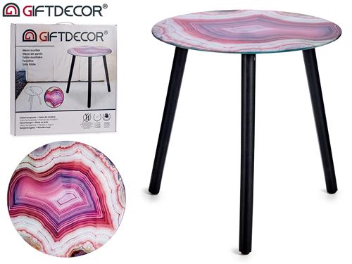 MESA VDR MÁRMORE ROSA 40X41,50