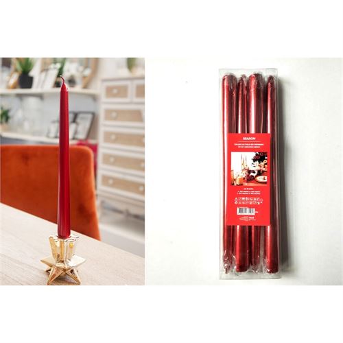 P131083158 CJ.VELAS FT1053M VERMELHO (S/4PCS)