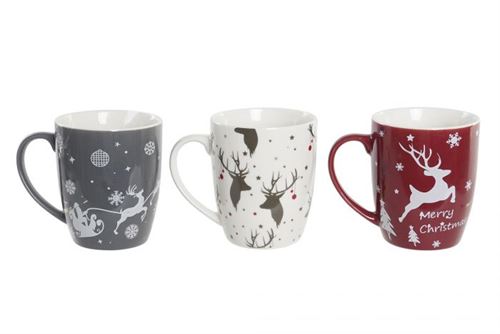 NV-197452 CANECA PORCELANA 13X8,5X10 360ML, RENAS 3 MOD