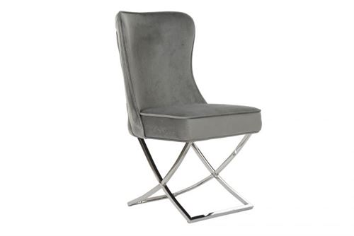 MB-185290 CADEIRA AÇO POLIÅSTER 53X64X99,5 CINZENTO