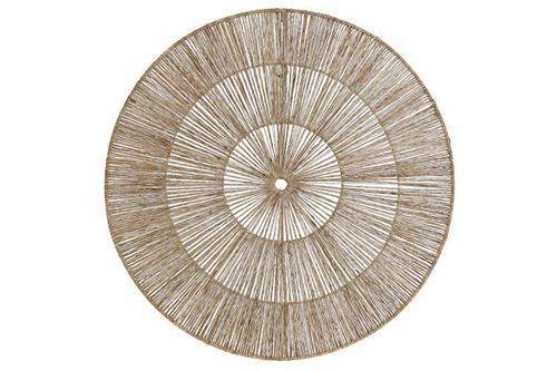 DP-175587 DECORAÇAO PAREDE RAFIA METAL 60X1X60CM NATURAL