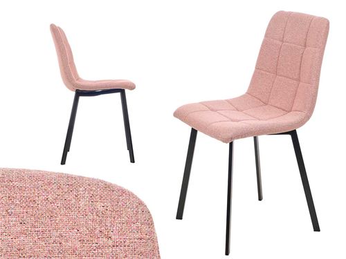 68630 CADEIRA TECIDO ROSA 53 x 45 x 89 cm.
