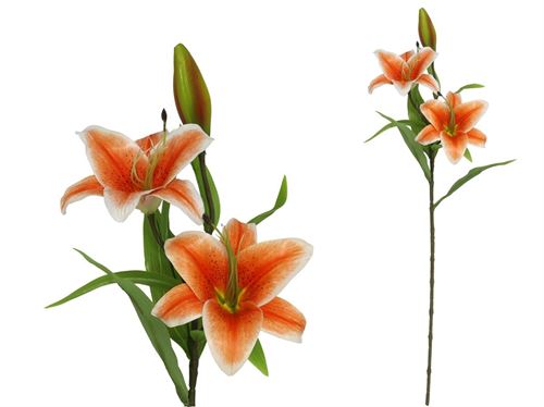 HASTE LILIUM LARANJA 77CM TOQUE REAL