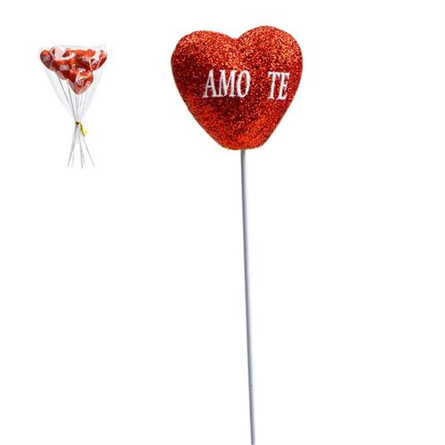 1619-005 CORAÇÃO AMO-TE 6UN