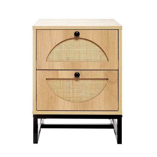 96684 MESA CABECEIRA 2 GAVETAS MDF 40X40X53CM