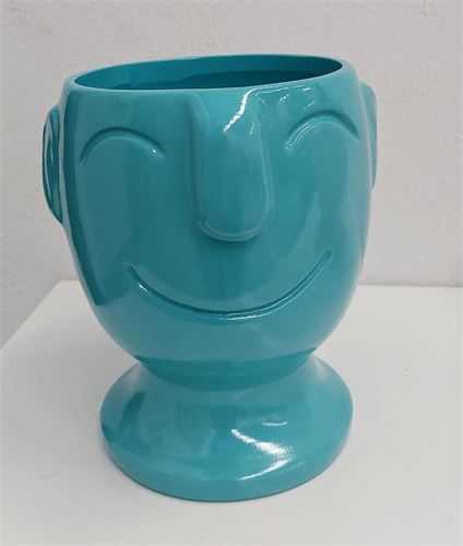 VASO SMILE AZUL 18CM