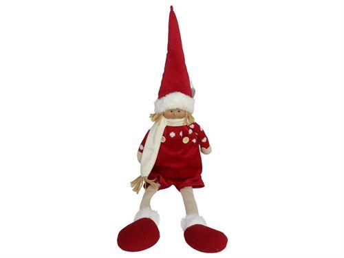 BONECO NATAL VERMELHO 16X9X60CM