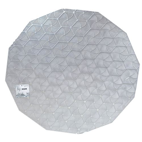 23924 INDIVIDUAIS NATAL PRATA PVC Ø38CM