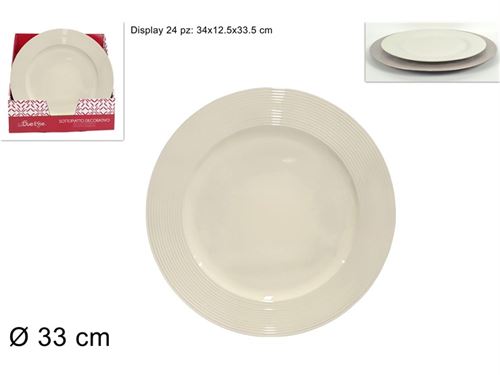 284231 PRATO MARCADOR BRANCO 33CM