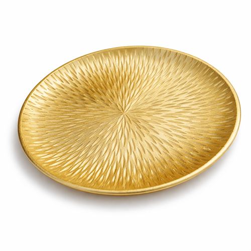 127034926 PRATO DECORATIVO DOUURADO 40CM