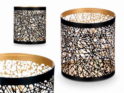 59671 PORTA VELAS METAL 9X10CM