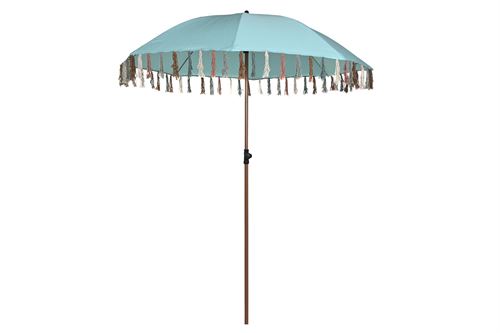 PARASOL POLIESTER ACO 180X180X190 FRANJAS