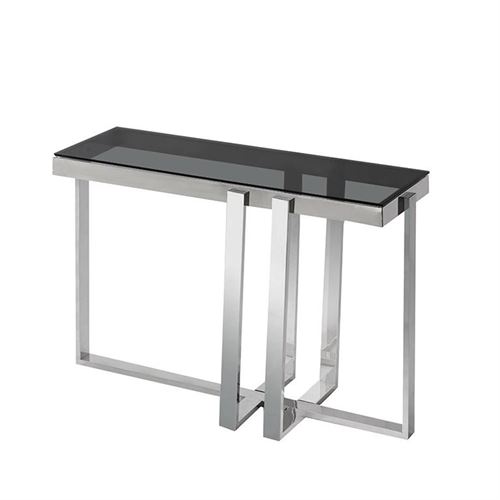 127227727 CREDENCIA INOX PRATEADA VIDRO FOSCO 120*40*78CM