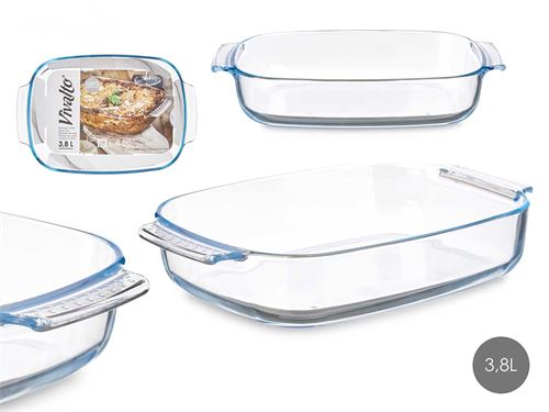 90545 TABUEILRO EM BOROSILICATO RECT.25,4X38X6,5CM