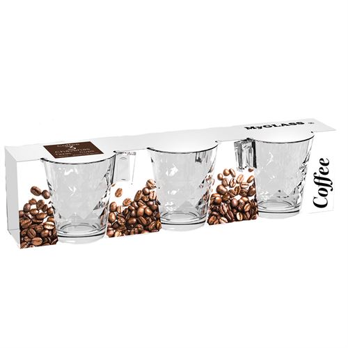 CHÁVENAS CAFÉ DIAMOND 70ML - SET.3