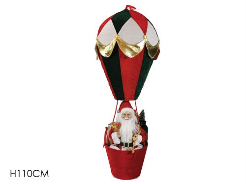 473307 BALÃO COM PAI NATAL DECORATIVO 1,10M