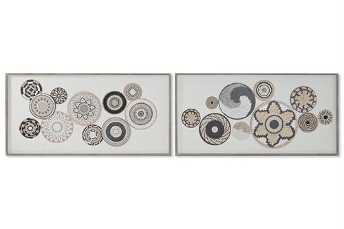 CU-214548 QUADRO MDF 120X3X60CM BOHO 3D 2 MOD.