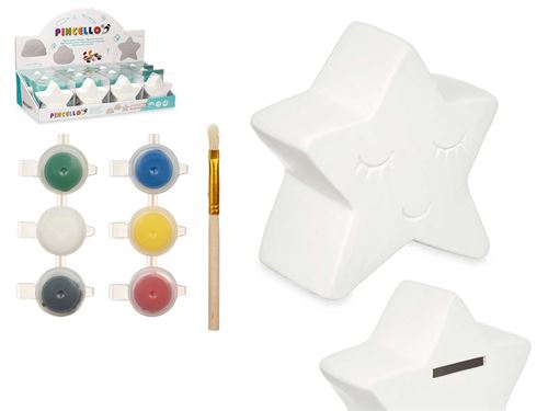 76642 MEALHEIRO PARA PINTAR ESTRELA 6 CORES